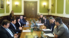 22. април 2013. Чланови ПГП са Румунијом у разговару са министром делегатом у МИП Румуније